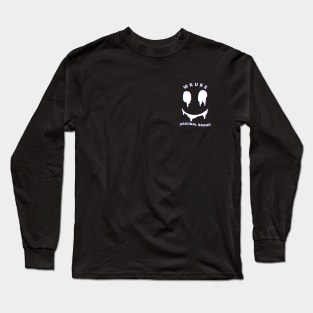 Happy Drip Face Chest Logo Long Sleeve T-Shirt